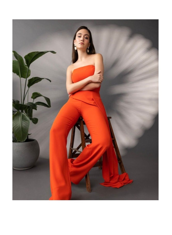 Rengin Jumpsuit Orange Color Size 38, 40, 42, 44