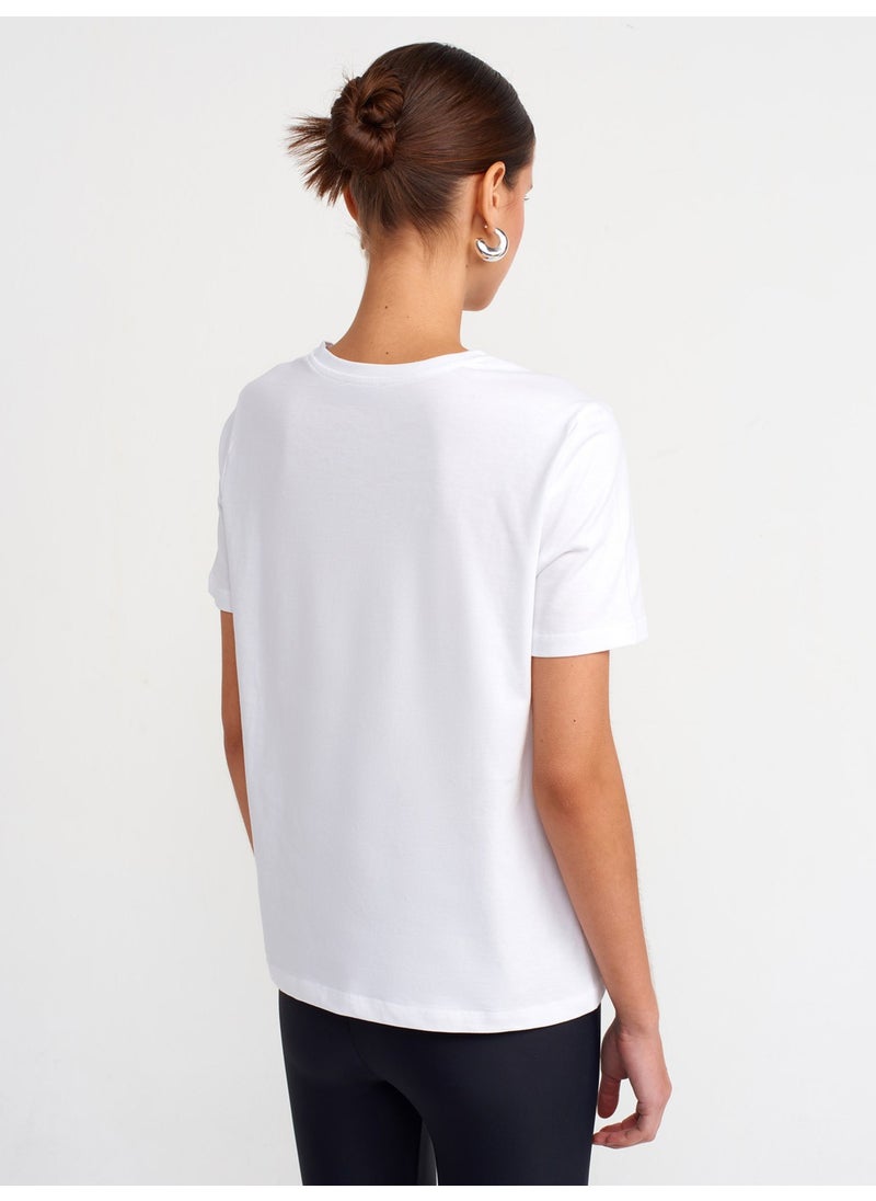 30740 Cotton T-Shirt-White