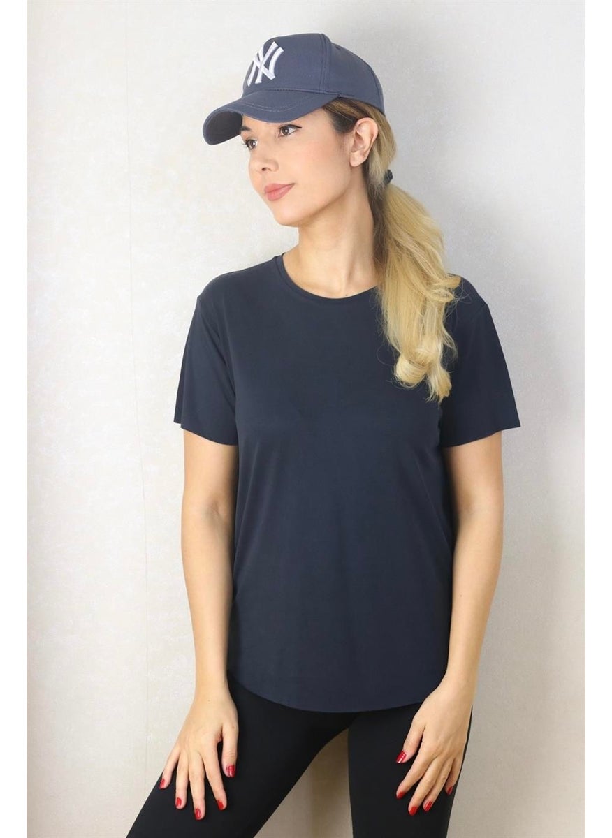 Women's Anthracite Modal Lasercut T-Shirt