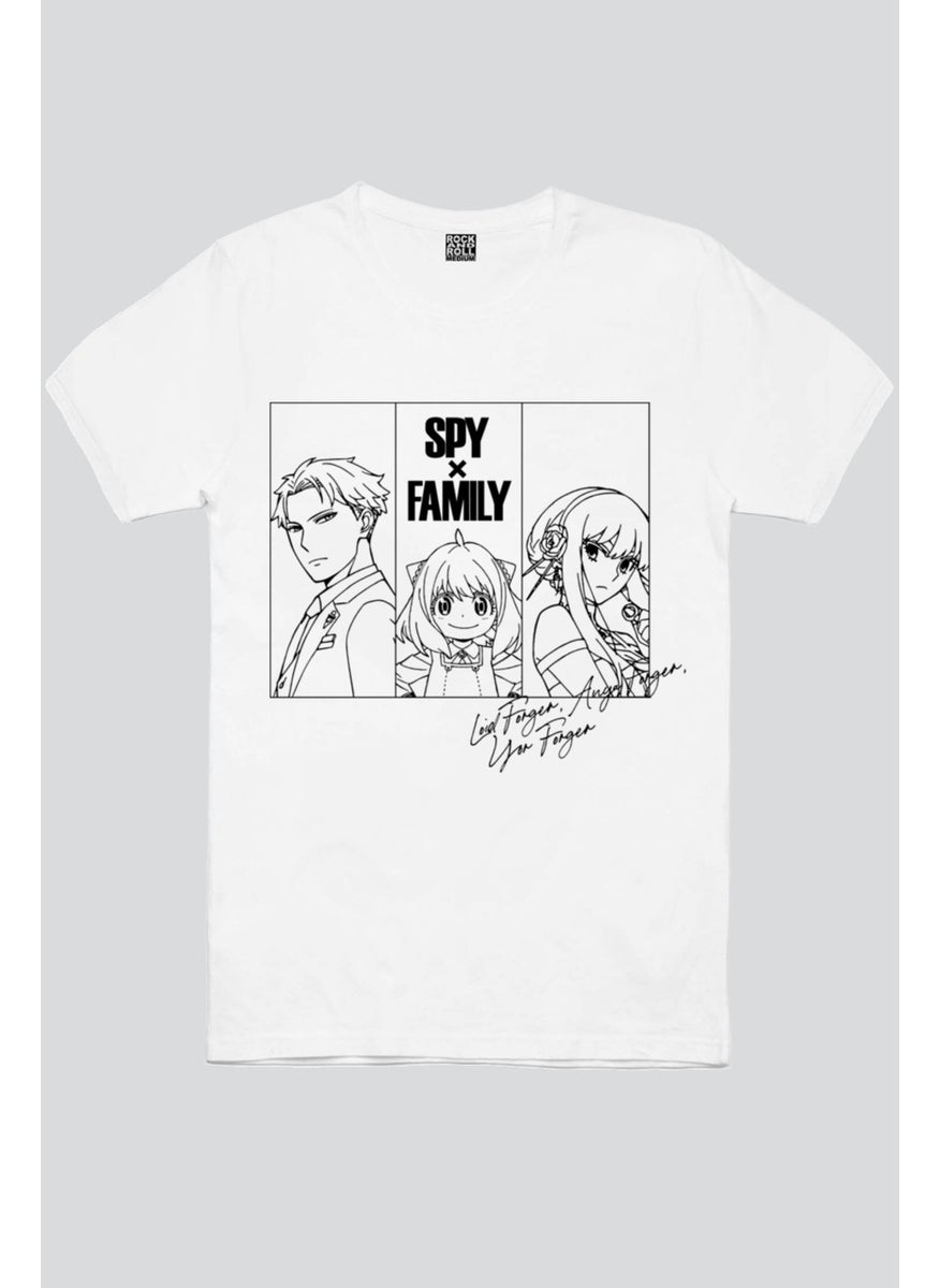 Spy Family White Short Sleeve Women's T-Shirt