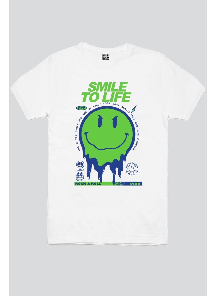 Smile at Life White Short Sleeve Women's T-Shirt