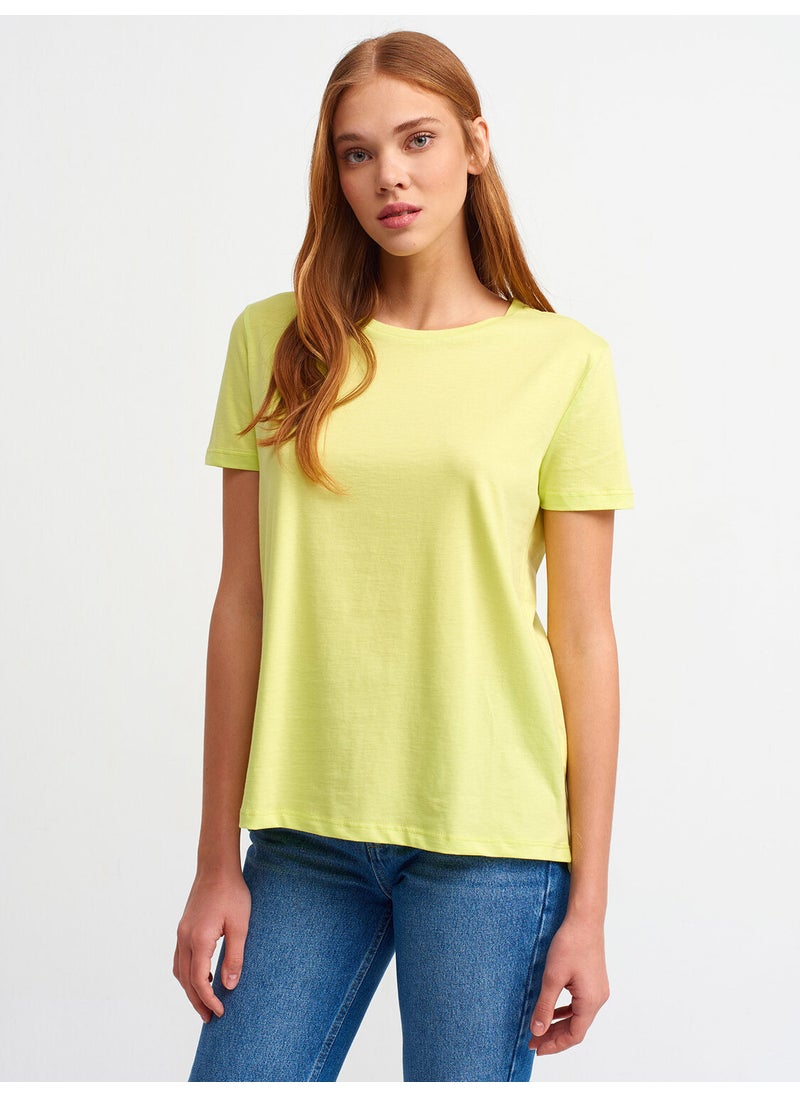 3471 Crew Neck Basic T-Shirt-Lime