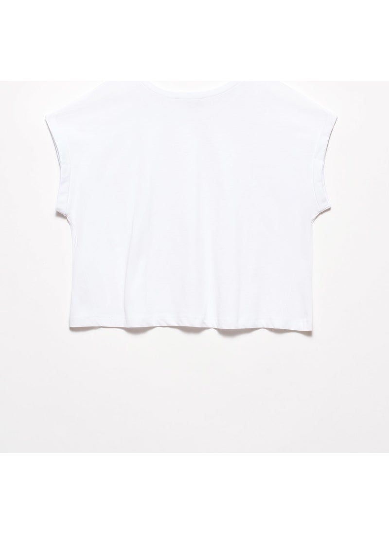 3431 T Sleeve T-Shirt-White