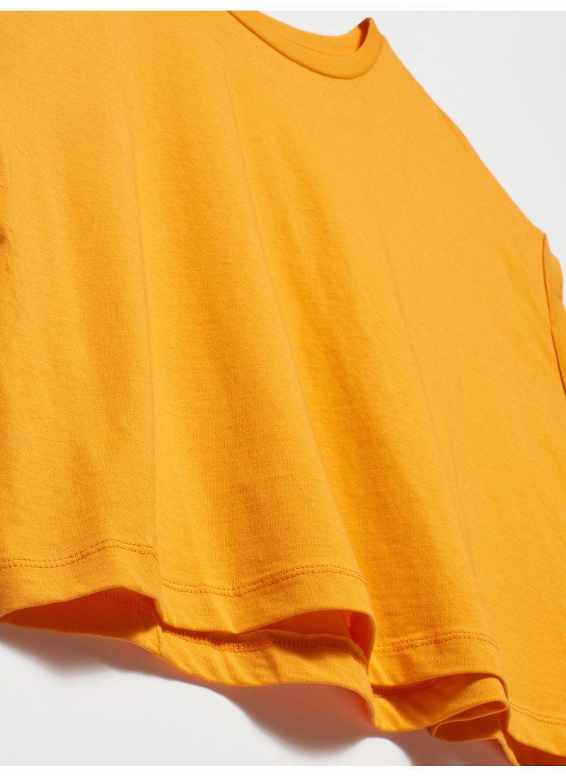 3431 T Sleeve T-Shirt-Orange