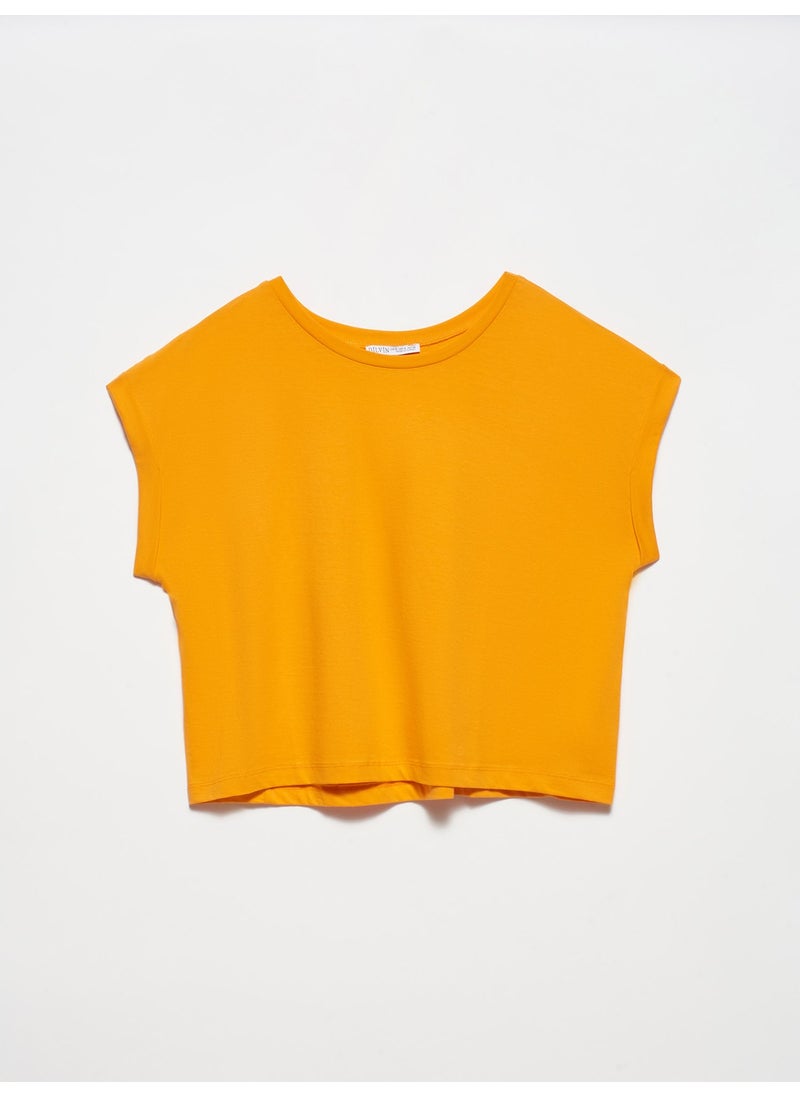 3431 T Sleeve T-Shirt-Orange