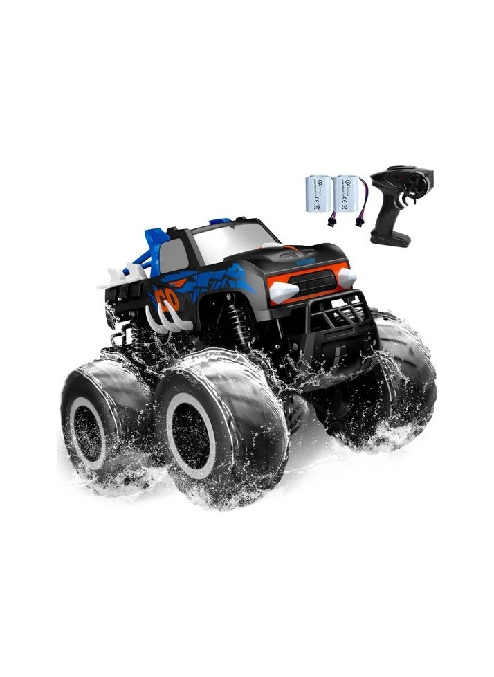 RC Truck 1:16 Remote Control Monster Truck 2.4GHz All Land 4WD Land Vehicle RC Car Water Colour:Black Color / Character:Toy plush