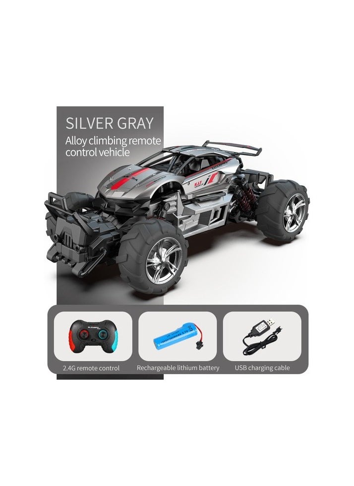 1:12 Alloy Body Remote Control Climbing Car High Speed ​​Car Drift Toy Car LED Colour:Black - black Color / Character:Toy plush