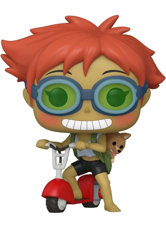 Funko Pop! Animation: Cowboy Bebop - Edward Wong Hau Pepelu Tivrusky IV on Scooter With Ein - Collectable Vinyl Figure - Gift Idea - Official Merchandise - Toys for Kids & Adults - Anime Fans