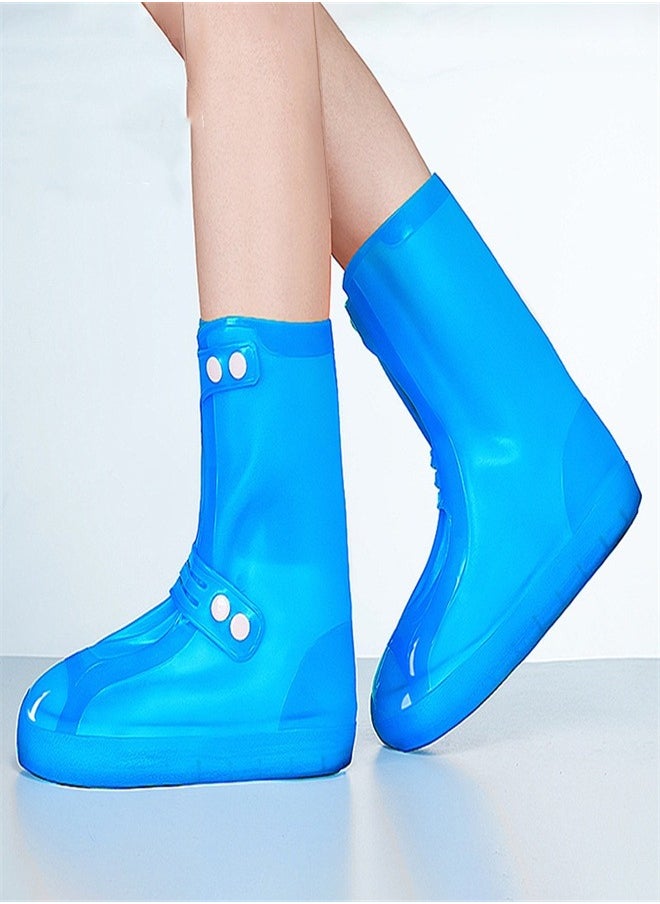 Children's High Rain Boots Blue