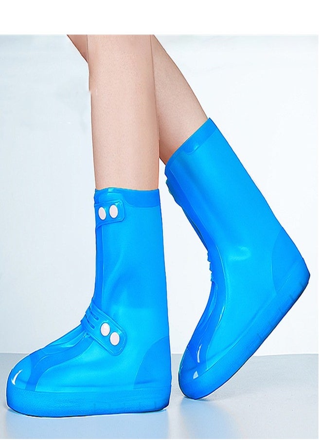 Children's High Rain Boots Blue