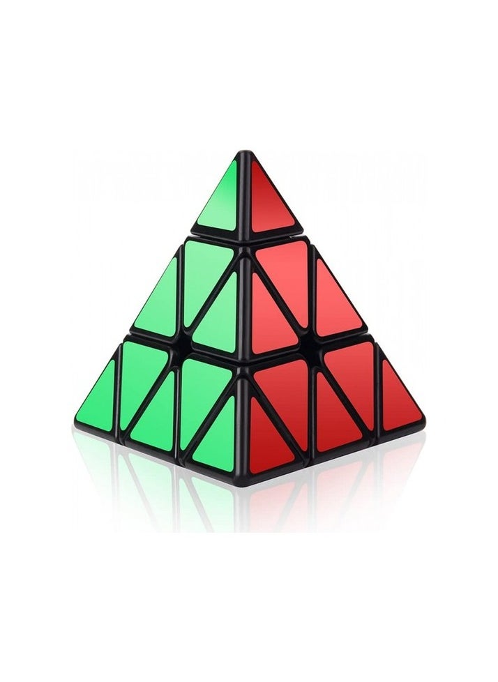 Saytay Speed ​​Cube, Roxnda 3x3x3 Pyramid Speed ​​Cube Triangle Puzzle Magic Cube Colour:Black - black Color / Character:Toy plush