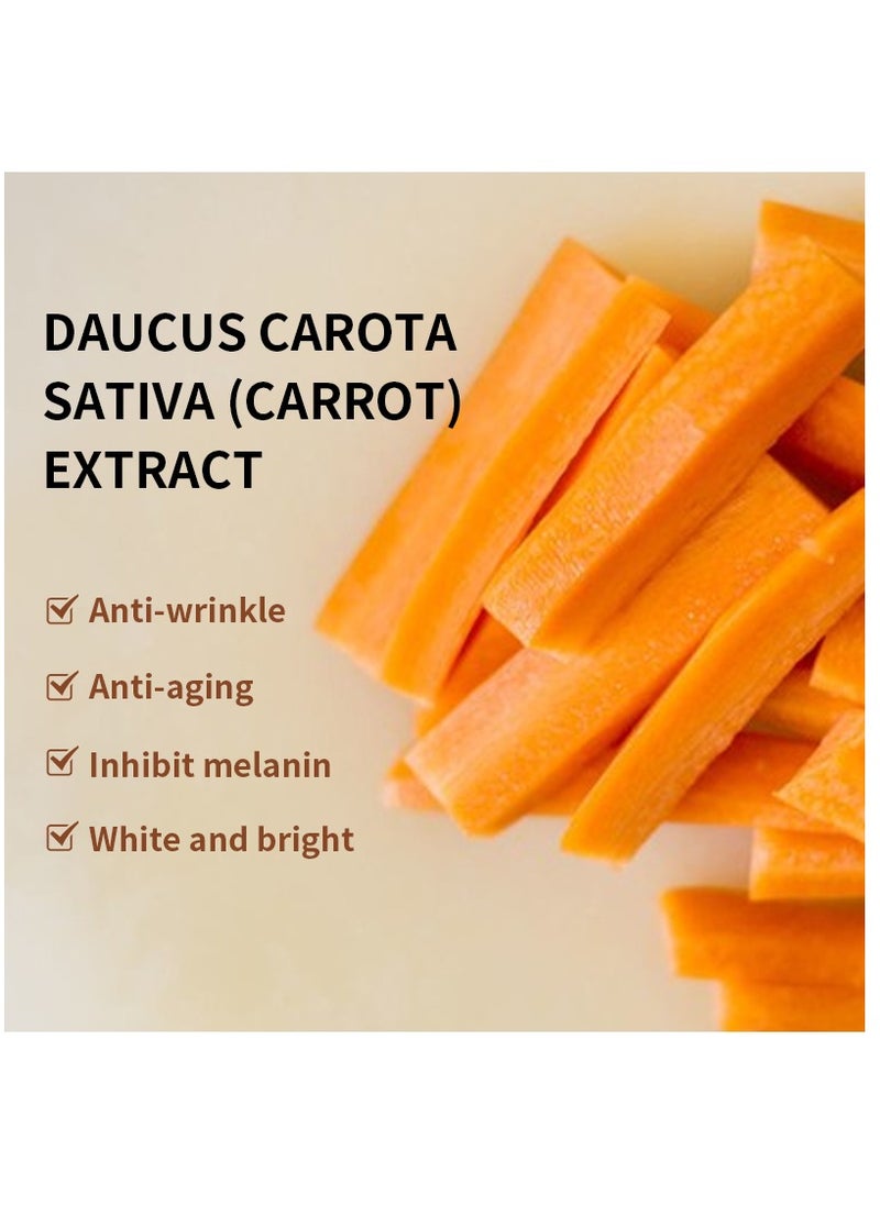 Set of 2 Organic Carrot Anti-wrinkle Anti-aging Whitening Vitamin A Skin Care Facial Serums