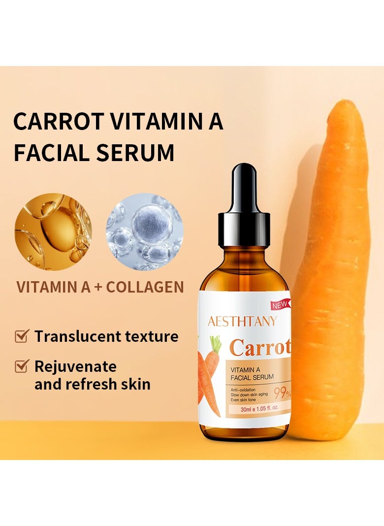 Set of 2 Organic Carrot Anti-wrinkle Anti-aging Whitening Vitamin A Skin Care Facial Serums