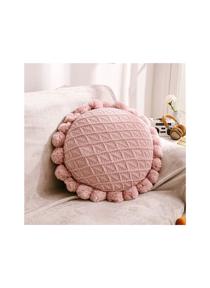 Shun Plush Decorative Pillow Colour:Light pink Sizes:50 x 50 cm