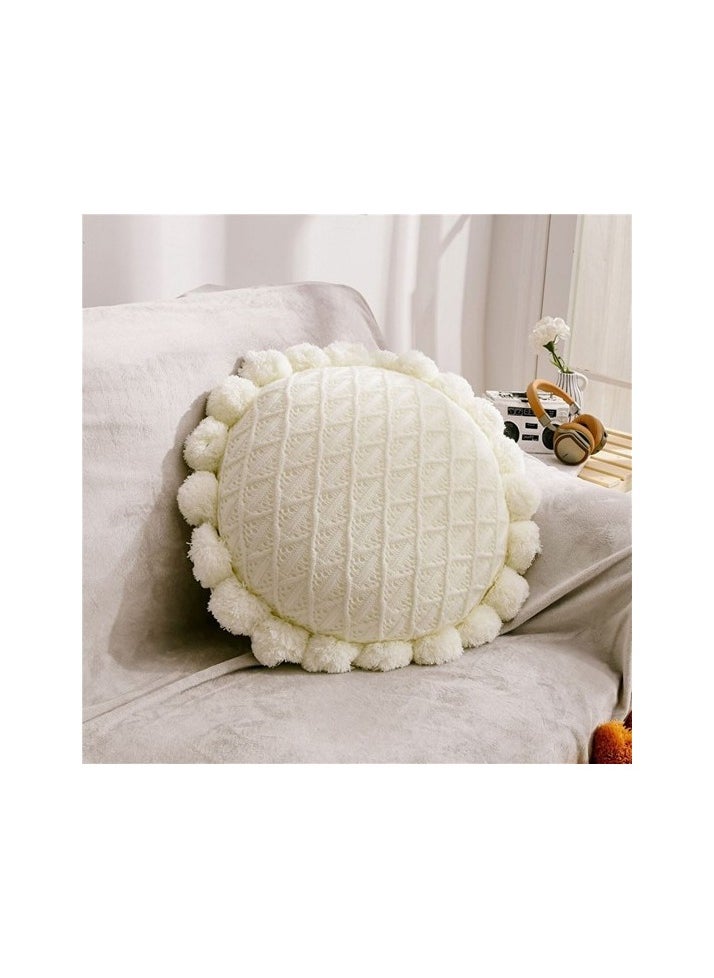 Shun Plush Decorative Pillow Colour:Anthracite - white Sizes:50 x 50 cm