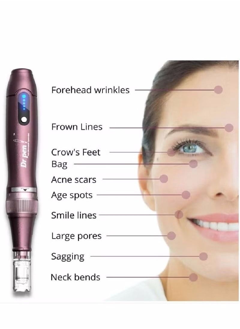 Dr. Pen Ultima A10,Wireless Derma Pen Beauty Pen with 6 Needle ,Trusty Skin Care Tool Kit for Fast Results