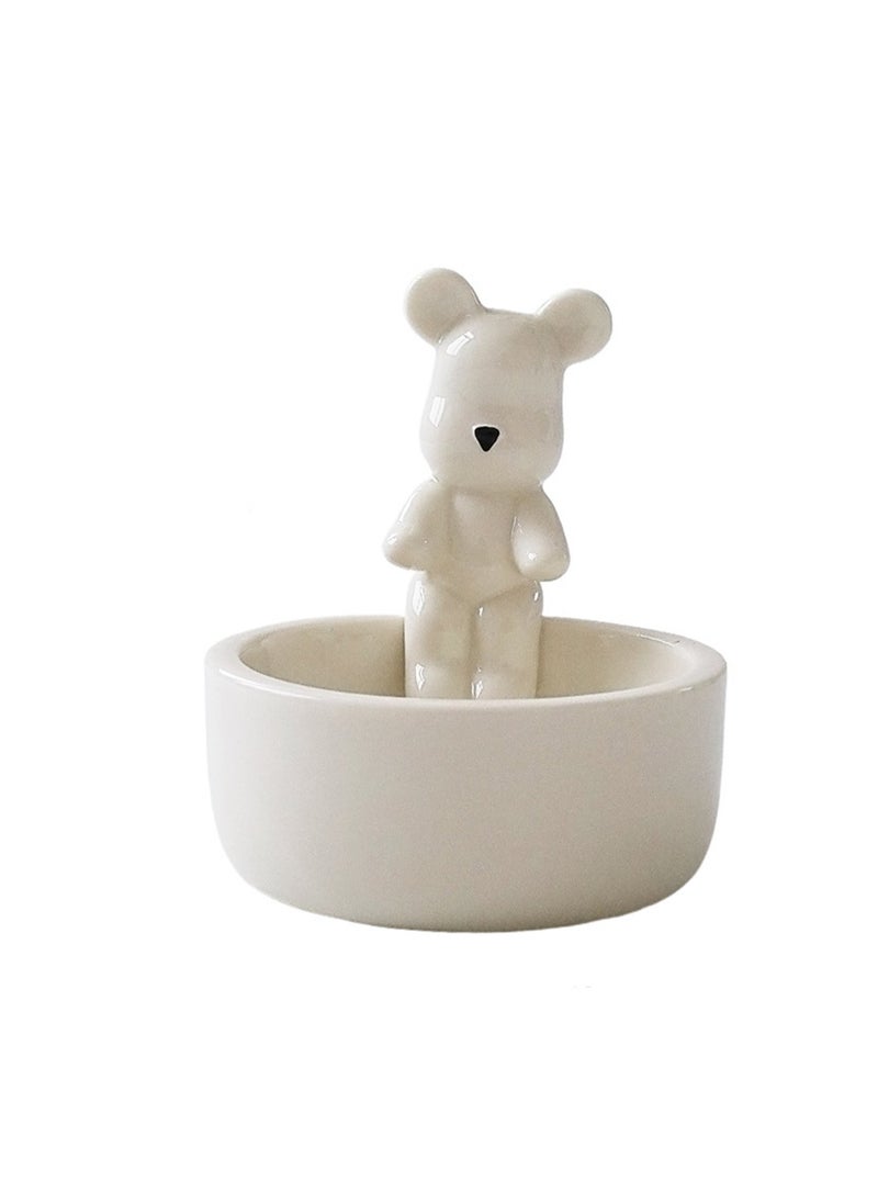 Bear Candle Holder, Creative Candle Cup Ornaments, Suitable For All Kinds Of Candles, Suitable For Family Dining Table Home Decoration