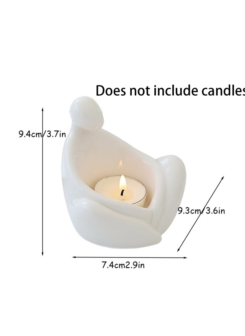 Phaseless Candle Holder, Creative Candle Cup Ornaments, Suitable For All Kinds Of Candles, Suitable For Family Dining Table Home Decoration