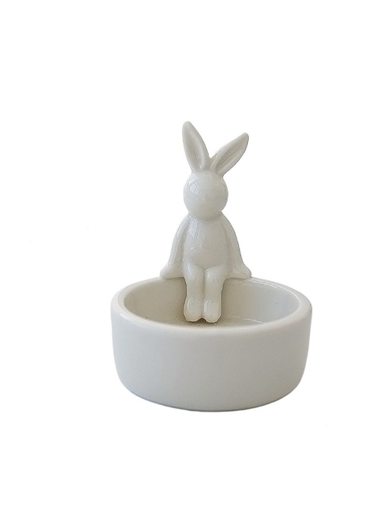 Cartoon Rabbit Candle Holder, Creative Candle Cup Ornaments, Suitable For All Kinds Of Candles, Suitable For Family Dining Table Home Decoration