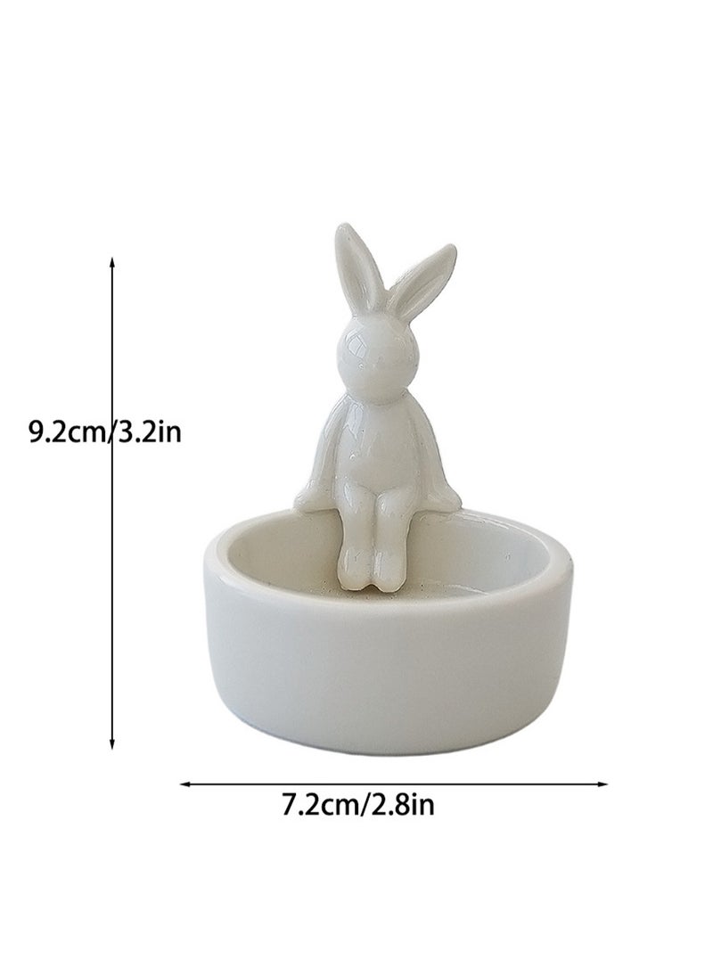 Cartoon Rabbit Candle Holder, Creative Candle Cup Ornaments, Suitable For All Kinds Of Candles, Suitable For Family Dining Table Home Decoration