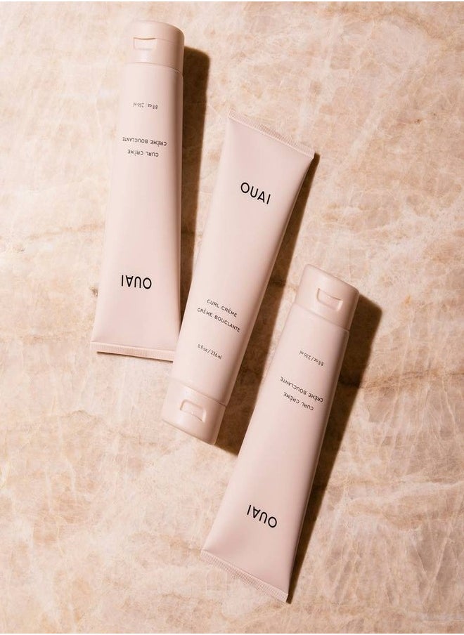 OUAI Curl Crème 236ml - Frizz Control & Definition for All Curl Types