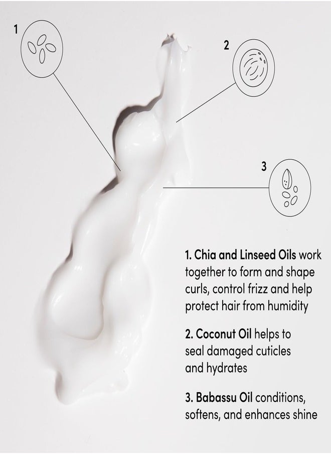 OUAI Curl Crème 236ml - Frizz Control & Definition for All Curl Types