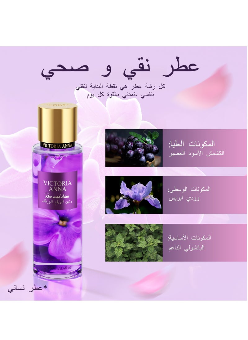 250ml Body Spray Flower Fragrance Mist Women Gift Victoria Anna