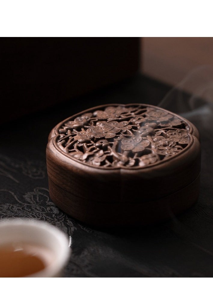 Exquisite Plum Blossom Fragrance Box Ornament Jewelry Box Incense Burner Ancient Style Xixiang Seal Indoor Aromatherapy Burner