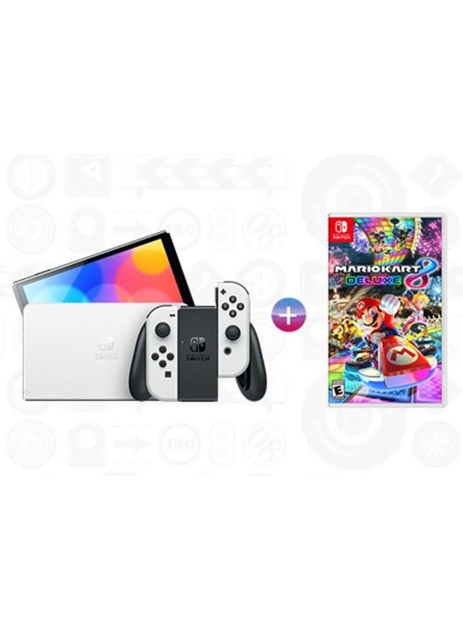 Nintendo Switch – OLED Model: Mario Kart 8 Deluxe Bundle