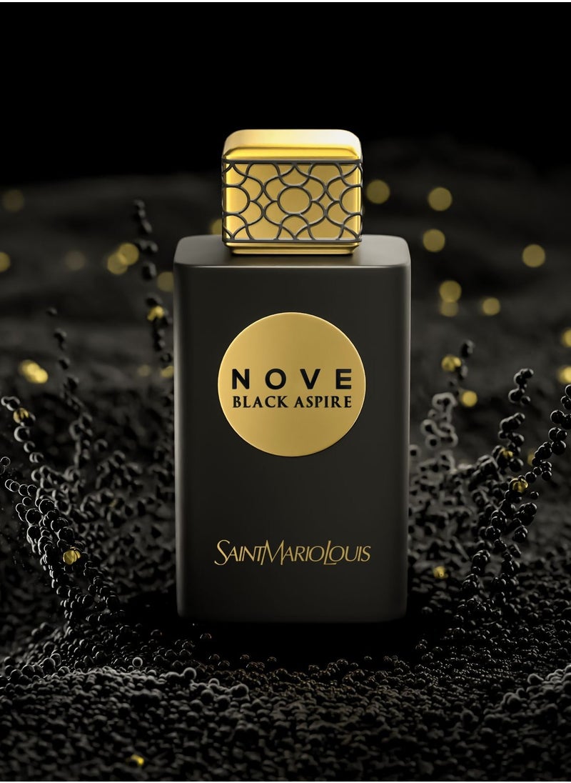 Nove Black Aspire Perfumes for Men and Women – Unisex Western French Perfume, 100ml