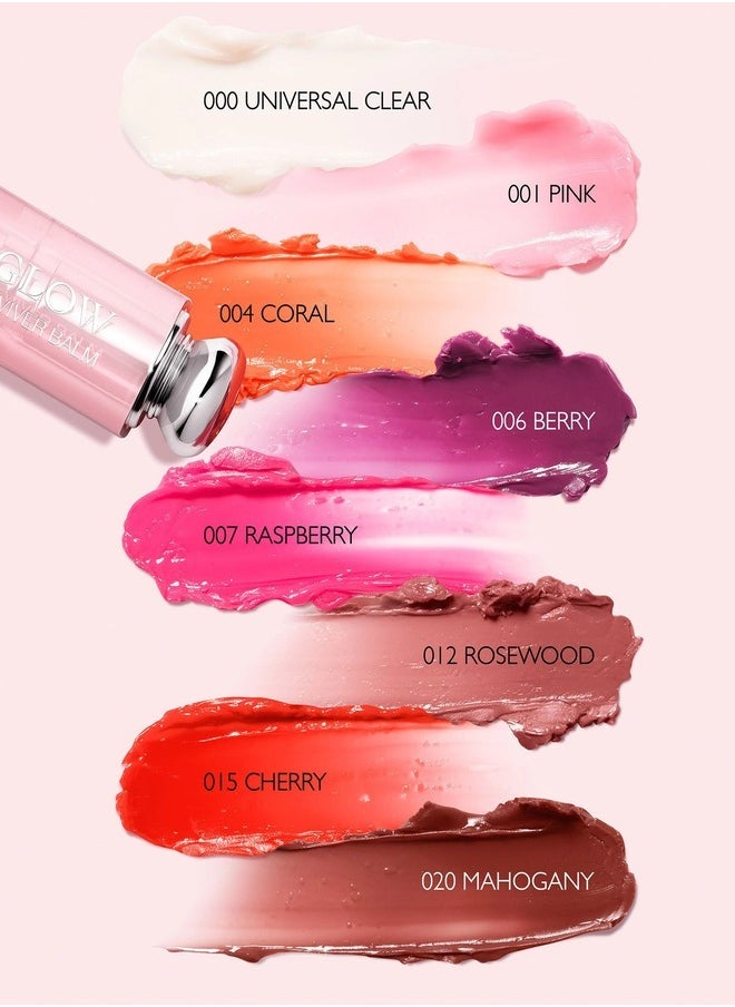 Dior Addict Lip Glow Balm  Shade 015 Cherry Hydrating pH Activated Lip Balm with 48H Hydration & Sheer Glow | 3.2g