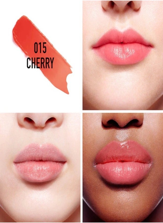 Dior Addict Lip Glow Balm - Shade 015 Cherry, 3.2g | Hydrating Lip Balm with Color Reviver Technology