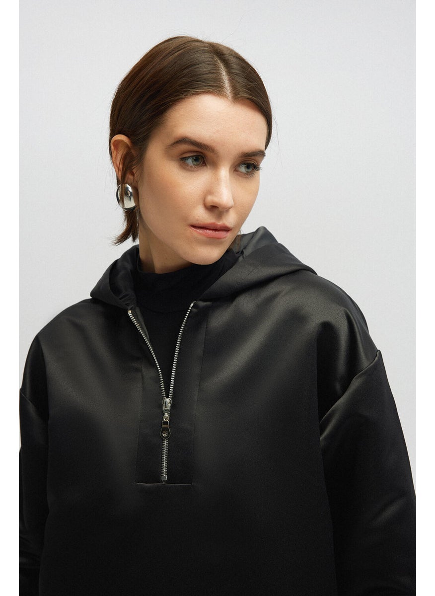 Touche Satin Textured Windbreaker