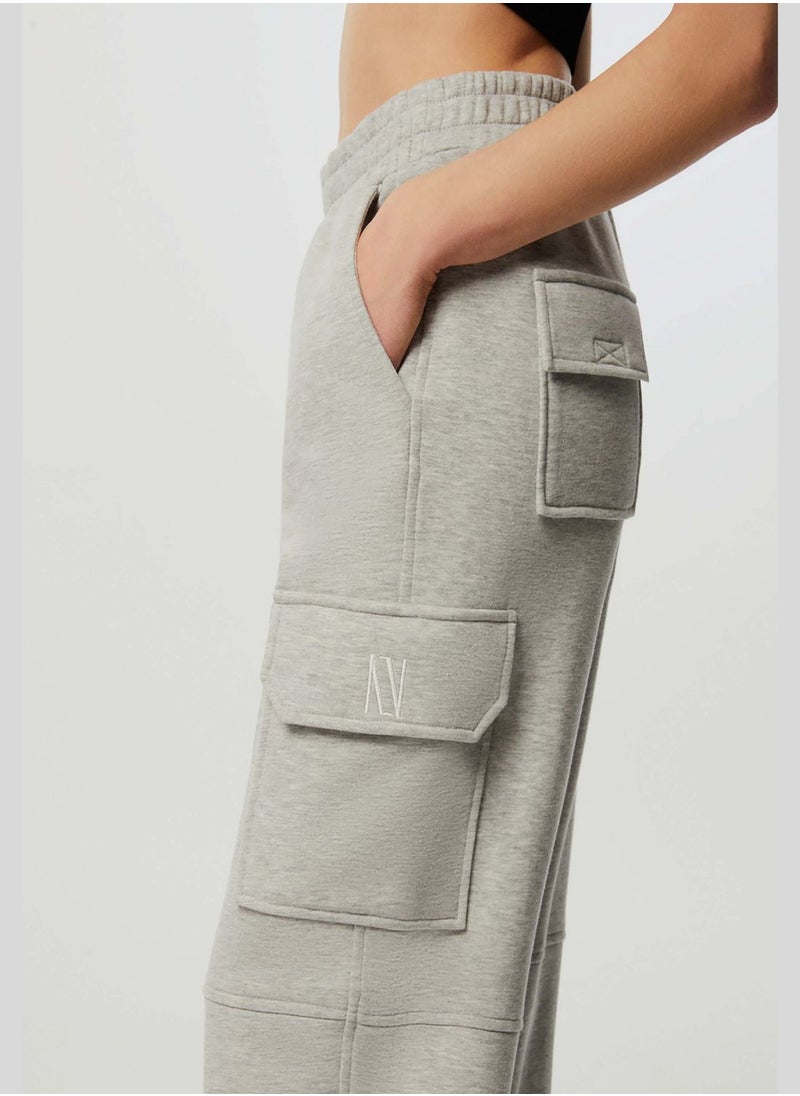 Pocket Detail High Waist Pants