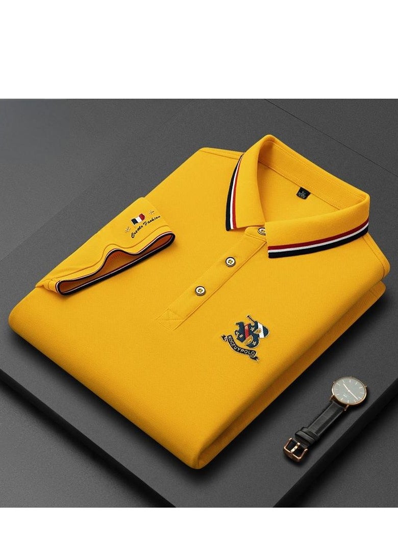 Cotton Solid Color POLO Shirt for Men