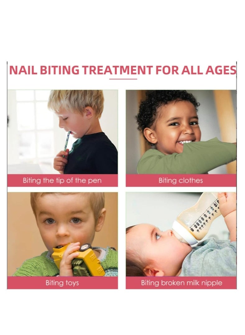 Nail Bitter Water -100% Natural and Kids Safe Bitter Taste, Nail Biting No Bite Nail Polish for Stop Thumb Sucking, ​Day Night Care 10ml