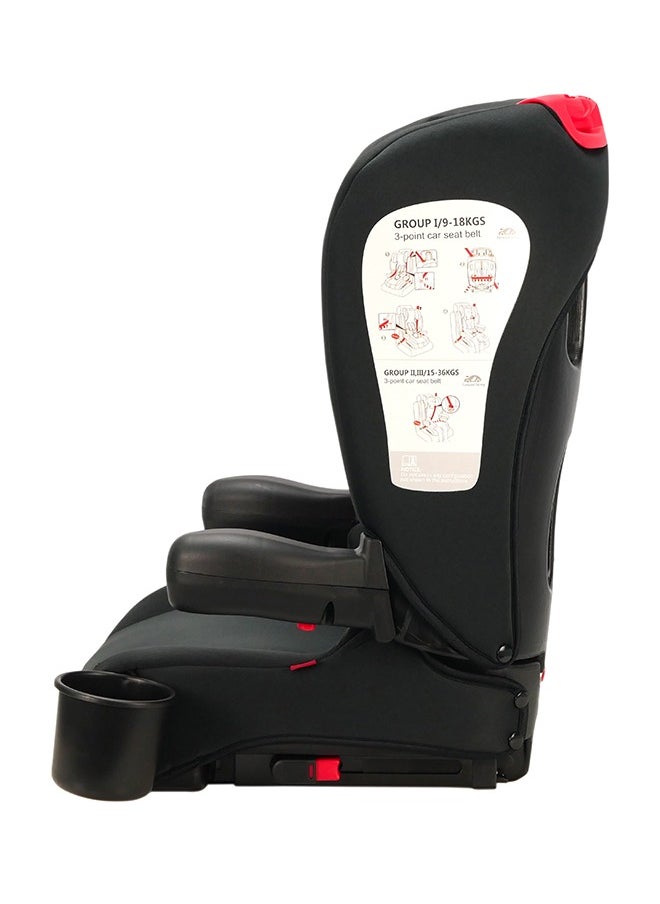 Easy Fix Foldable Car Seat Isofix Group 2/3 - Black