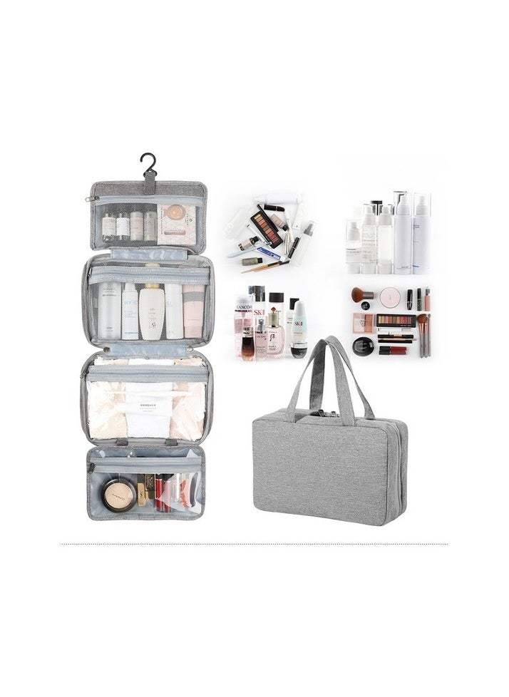 One Landlovehome Multi -Comparated Large Capacity Travel Bag - Gray Colour:Gray Size:27*18*8cm