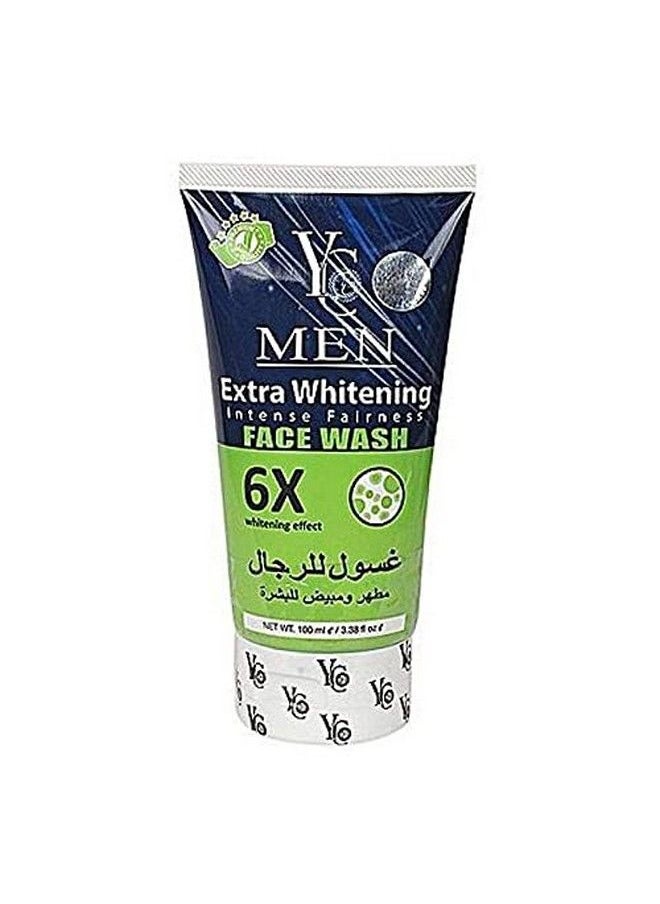 Men Extra Whitening Intense Fairness Face Wash 100Ml White