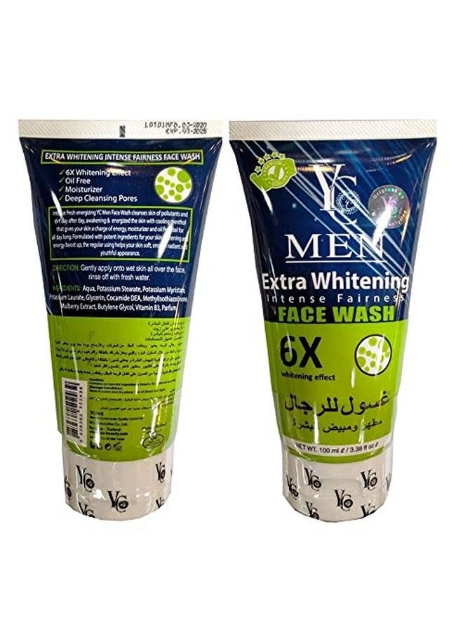 Men Extra Whitening Intense Fairness Face Wash 100Ml White