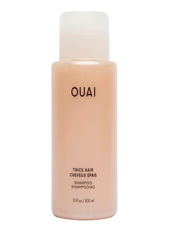 OUAI Thick Hair Shampoo - Moisturizing & Smoothing Cleanser for Thick Hair, 300ml