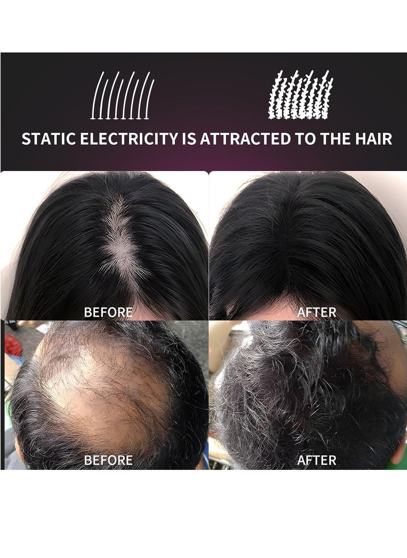 SEVICH Hair Fibers for Thinning Hair, Hair Building Fibers Instantly Thicker & Fuller Look,Hair Powder for Men & Women 25g Black