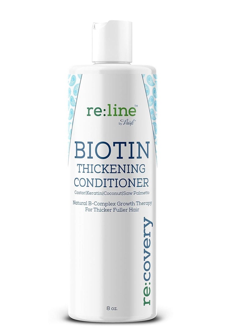 Biotin Hair Growth Conditioner for Hair Loss Natural Thickening Volume Conditioner for Fine Hair Volumizing Deep Treatment for Thinning Color Treated Hair Sulfate Free with Castor Oil for Woman & Men