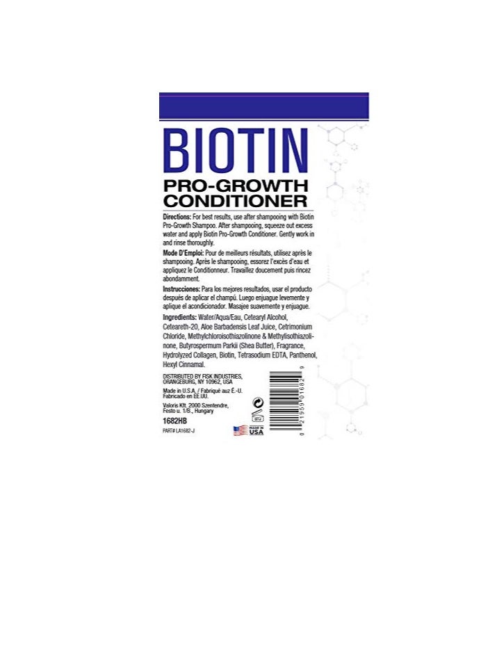 Hair Chemist Biotin Pro-Growth Conditioner 33.8 oz. - Conditioner for Thin Hair