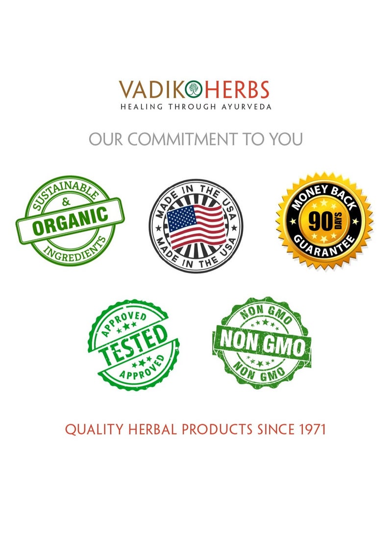 Vadik Herbs Brahmi Hair Oil (8 oz) All natural herbal hair oil for hair growth, hair conditioning, dandruff and dry scalp with Rosemary Oil | Herbal scalp treatment
