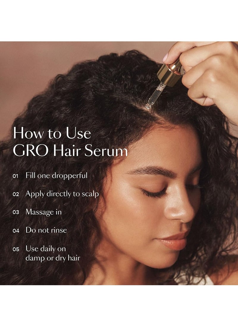 VEGAMOUR GRO Hair Serum for Hair Thinning, Thicker Fuller Looking Hair, Non Oily, 1.7 fl oz, 1 pack