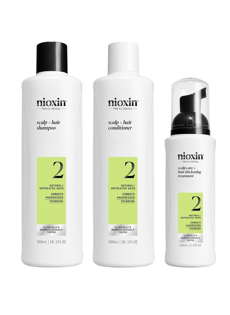 Nioxin System Kits, Cleanse, Condition, Hydrate Sensitive or Dry Scalp, Reduces Hair Breakage