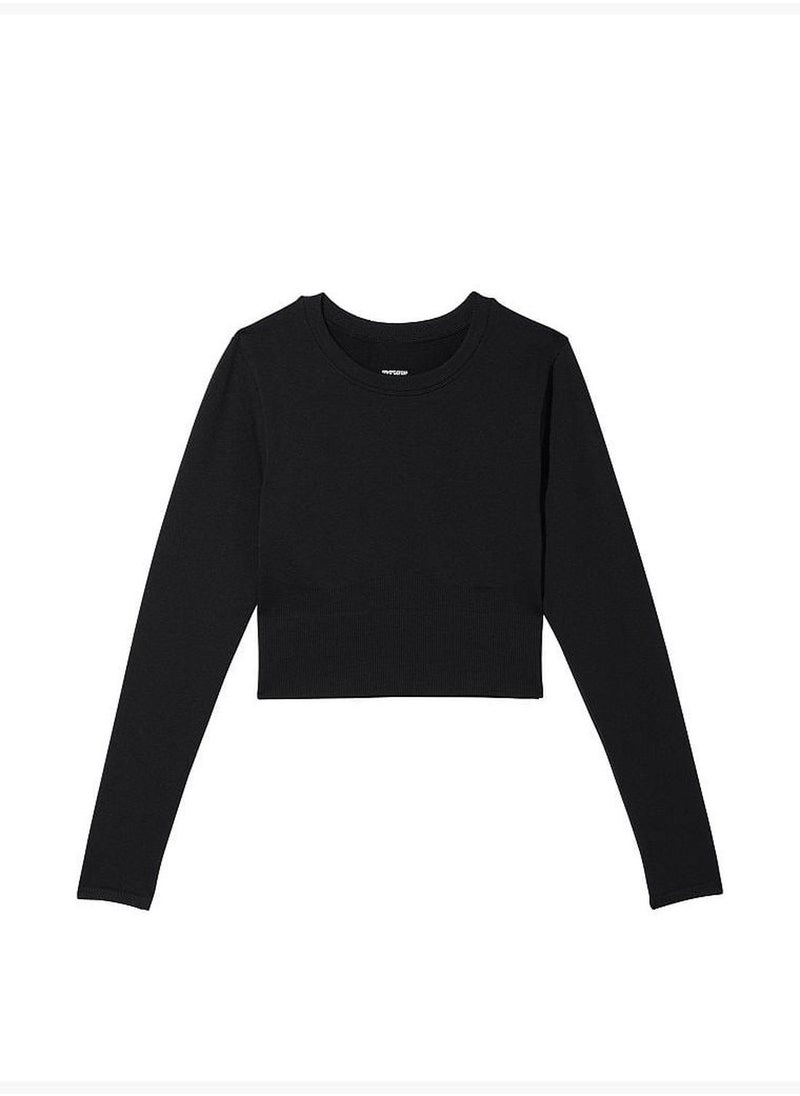 Seamless Long-Sleeve Crop Top