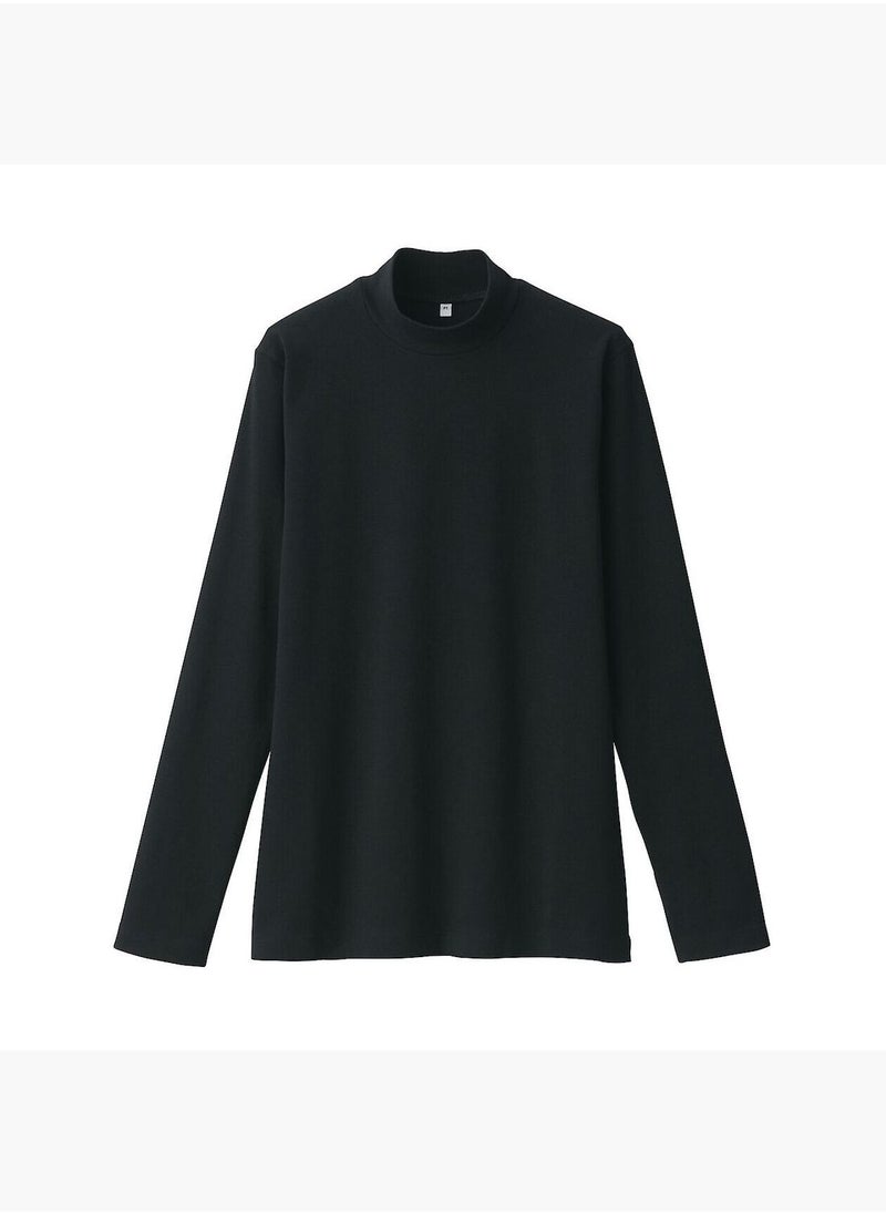 Brushed Ribbed High Neck Long Sleeve T-Shirt