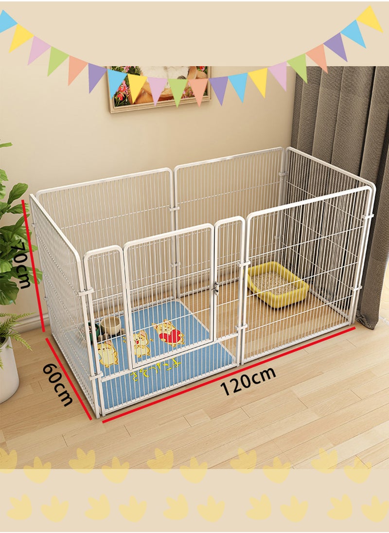 Dog Cage Dog Fence Home Indoor Medium and Large Dog Cage Pet Fence Free Combination with Isolation Door